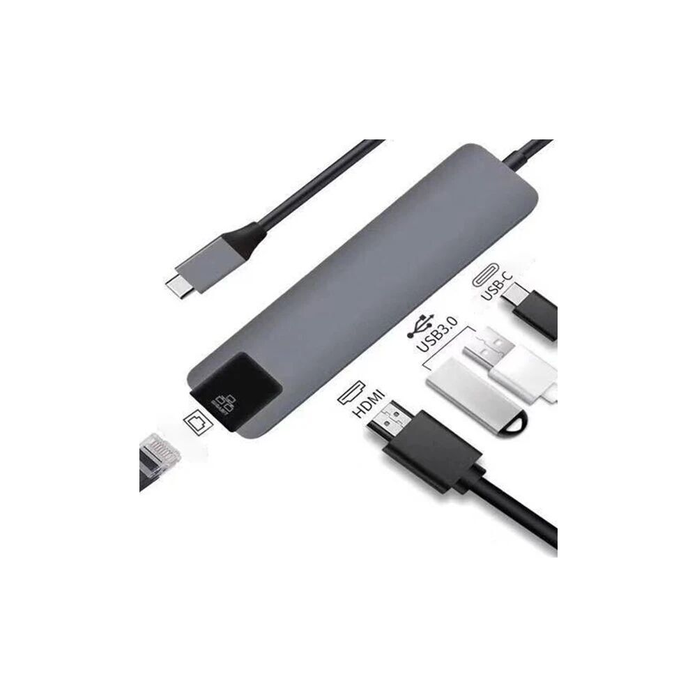 ALLY 5İN1 USB 3.1 Type C To HDMI 2xusb 3.0 RJ45 Ethernet Dönüştürücü A