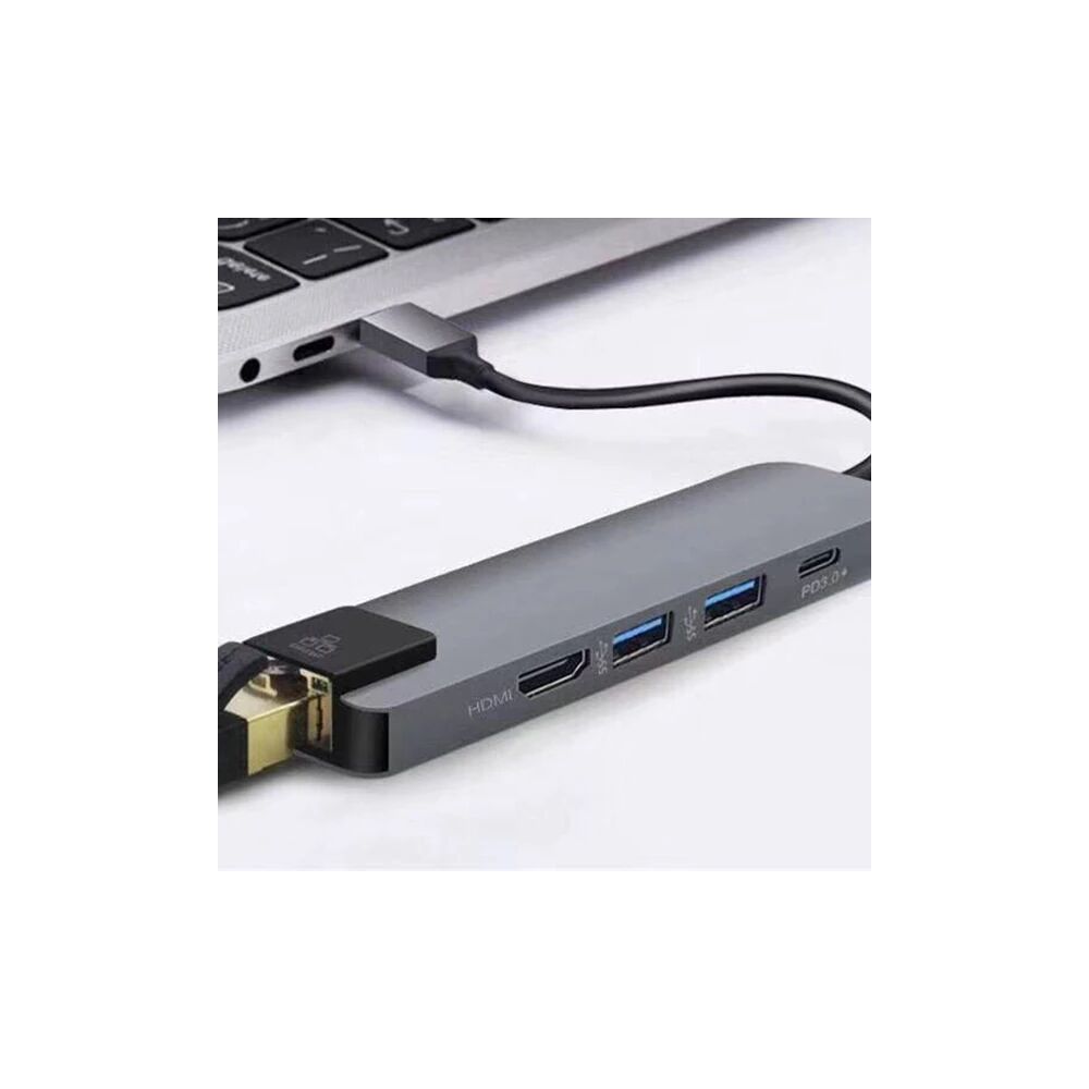 ALLY 5İN1 USB 3.1 Type C To HDMI 2xusb 3.0 RJ45 Ethernet Dönüştürücü A