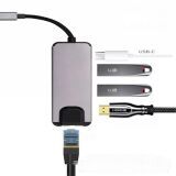 ALLY 5İN1 USB 3.1 Type C To HDMI 2xusb 3.0 RJ45 Ethernet Dönüştürücü A