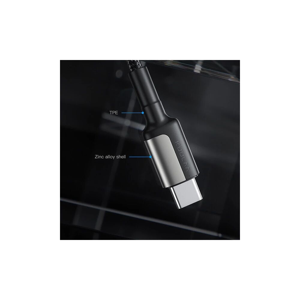KUULAA Type C Type-C PD 60W QC4.0 Hızlı Şarj ve Data Kablosu 1Metre