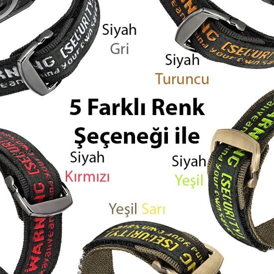 Dux Ducis Apple Watch 42/44/45MM için Kayış Kordon Lylon Loop