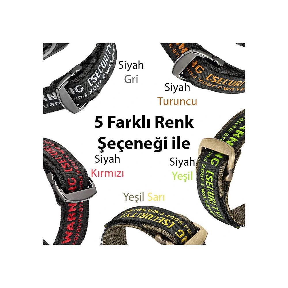 Dux Ducis Apple Watch 42/44/45MM için Kayış Kordon Lylon Loop