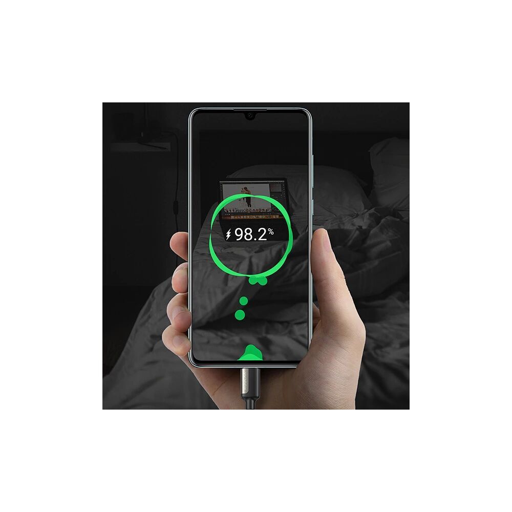 KUULAA Type C Type-C PD 60W QC4.0 Hızlı Şarj ve Data Kablosu 1Metre