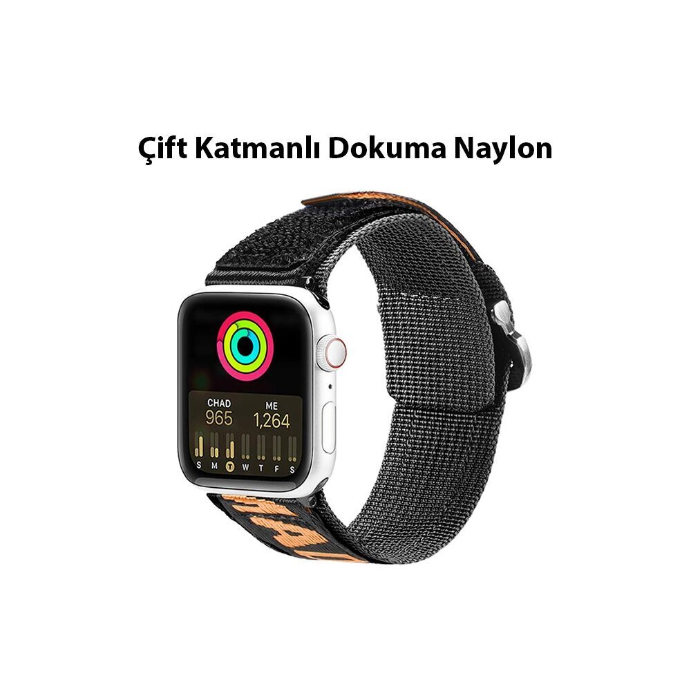 Dux Ducis Apple Watch 42/44/45MM için Kayış Kordon Lylon Loop
