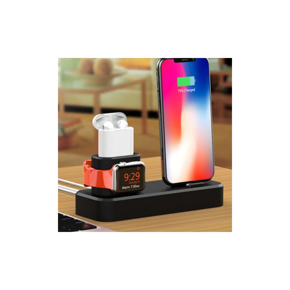 Ally 3in1 Charging Base İPhone+ İwatch+ İPods Silikon Şarj Standı