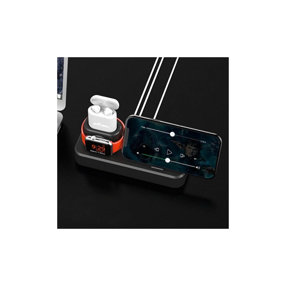 Ally 3in1 Charging Base İPhone+ İwatch+ İPods Silikon Şarj Standı