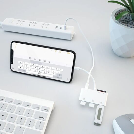 Ally İPhone Lightning To TfSd Card Reader Usb 3.Kamera Adaptörü