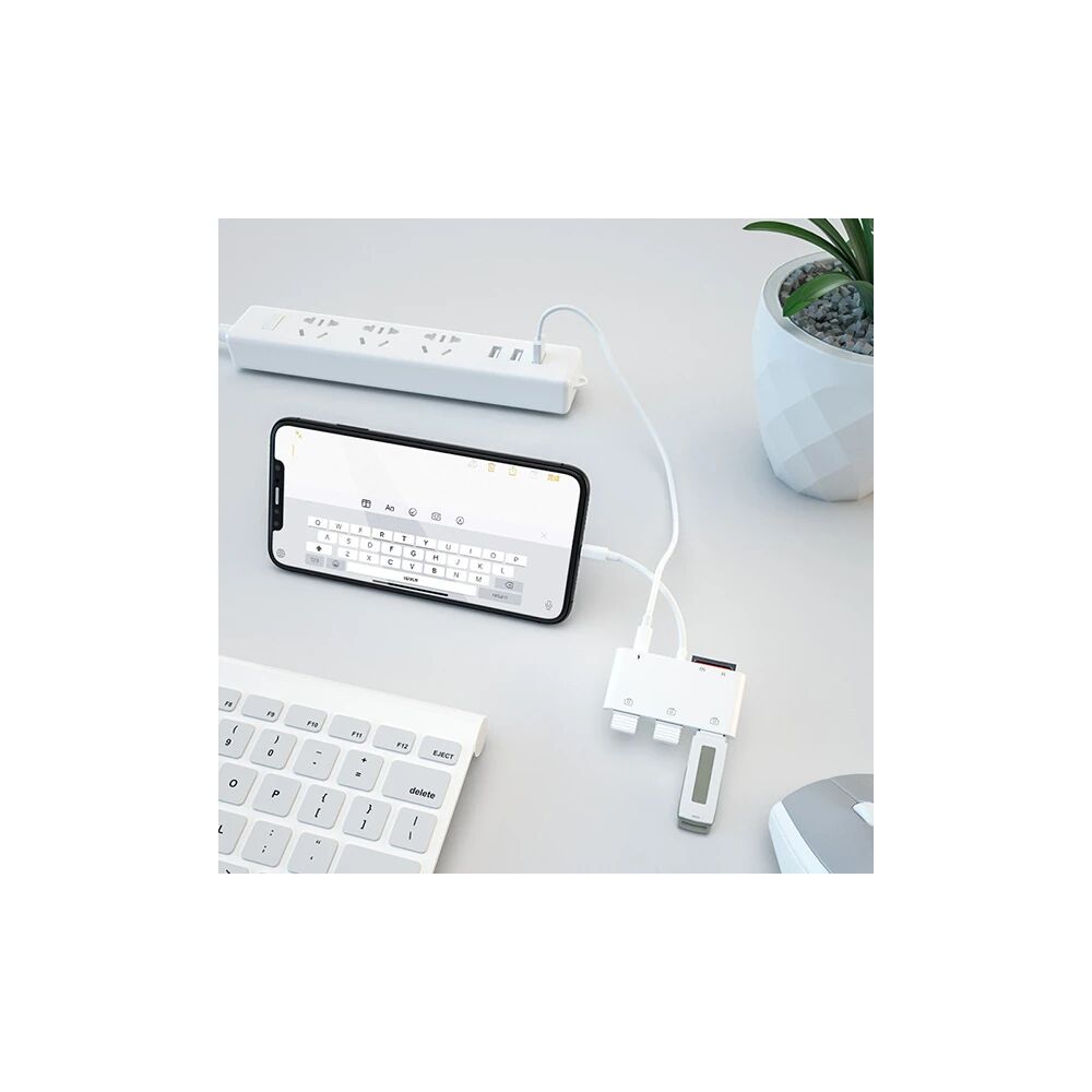 Ally İPhone Lightning To TfSd Card Reader Usb 3.Kamera Adaptörü