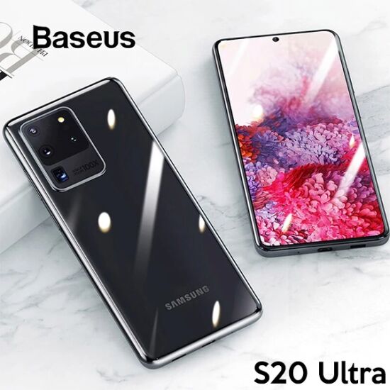 Baseus Simple Case Samsung Galaxy S20Ultra Şeffaf Silikon Kılıf