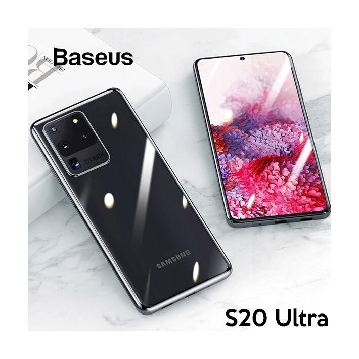Baseus Simple Case Samsung Galaxy S20Ultra Şeffaf Silikon Kılıf