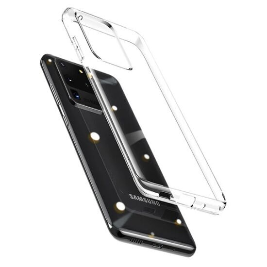 Baseus Simple Case Samsung Galaxy S20Ultra Şeffaf Silikon Kılıf