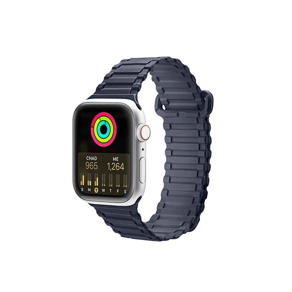 Dux Ducis Apple Watch 38/40/41MM için Manyetik Armor Silikon Kordon Ka