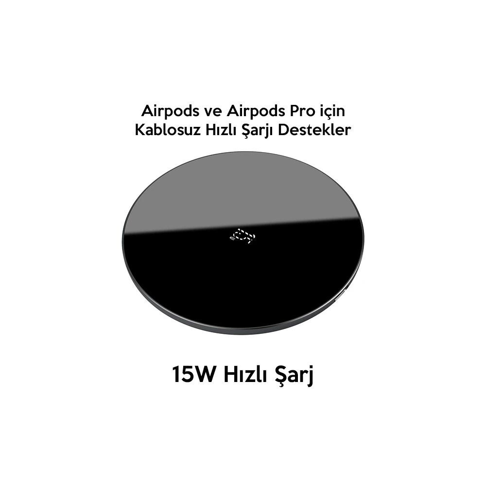 BASEUS Simple 15W Upgraded Version Wireless Kablosuz Şarj Cihazı
