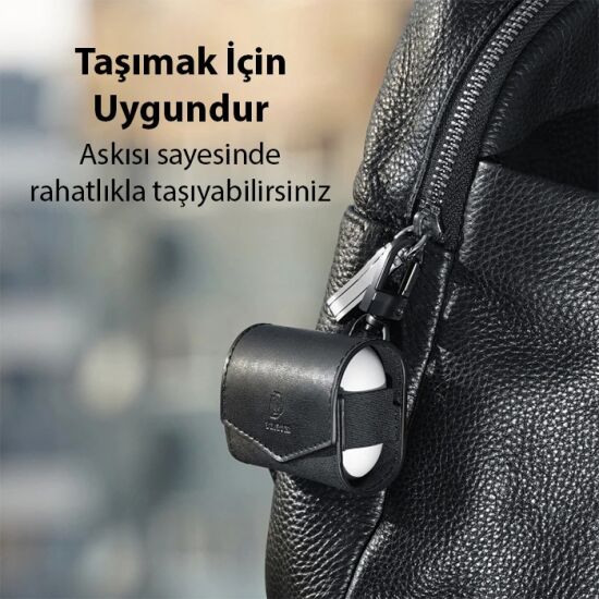 Dux Ducis Mix Series Apple Airpods 3 için Premium Mıknatıslı Deri Kılı