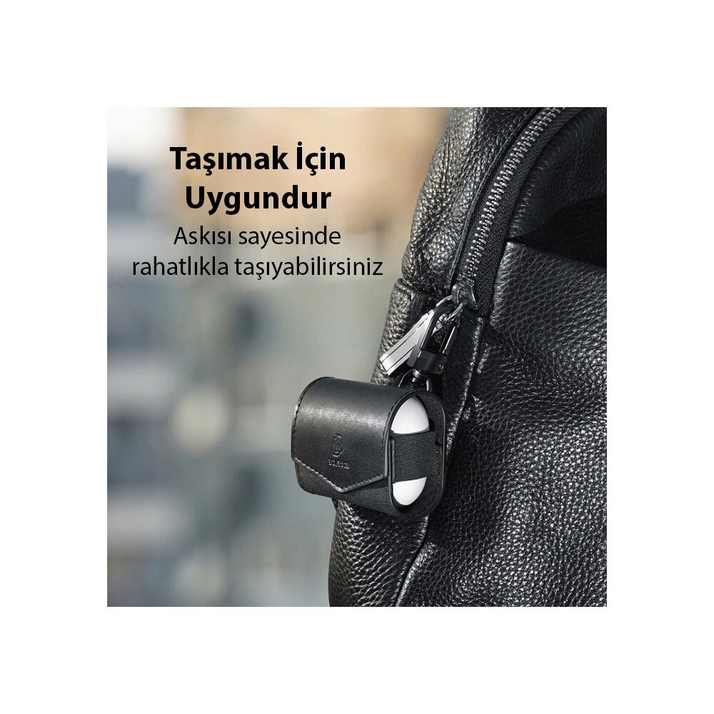 Dux Ducis Mix Series Apple Airpods 3 için Premium Mıknatıslı Deri Kılı