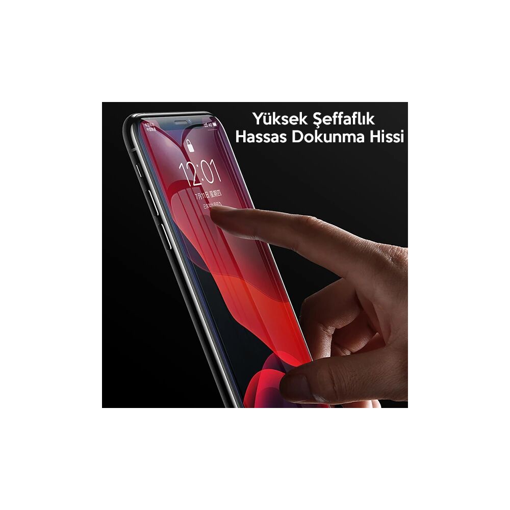 Baseus İPhone 11 Pro- X-XS 0.3mm Ful Tempered Cam Ekran Koruyucu 2 Ade