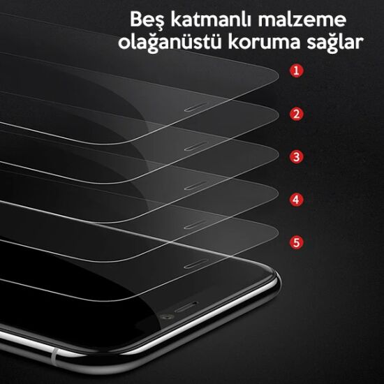 Baseus İPhone 11 Pro- X-XS 0.3mm Ful Tempered Cam Ekran Koruyucu 2 Ade