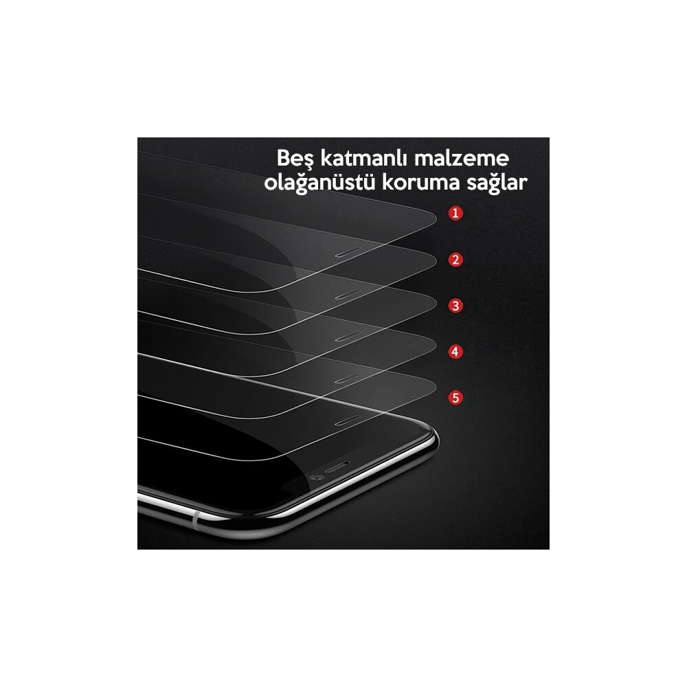 Baseus İPhone 11 Pro- X-XS 0.3mm Ful Tempered Cam Ekran Koruyucu 2 Ade
