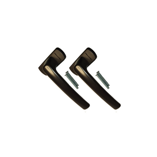 2 Adet- Orijinal ® Koyukahverengi Alüminyum Pencere Kolu Ral 8022 153gram/adet