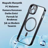 Baseus Glitter iPhone 14 6.1 Magsafe Silikon Kılıf + Tempered Ekran Ko