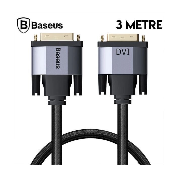 Baseus Enjoyment Series DVI TO DVI HDTV Projector Kablo 3 Metre