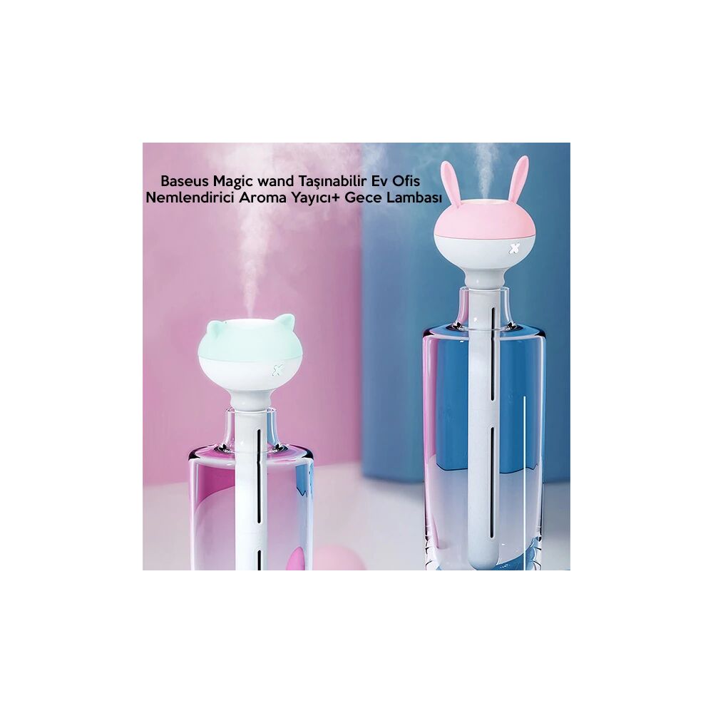 Baseus Magic wand Ev Ofis Nemlendirici Aroma Yayıcı+ Gece Lambası