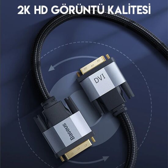 Baseus Enjoyment Series DVI TO DVI HDTV Projector Kablo 1 Metre