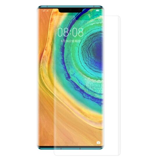 Gor Huawei Mate 30 Pro 3d Kavisli Full Kaplama Darbe Emici Ekran Koruy