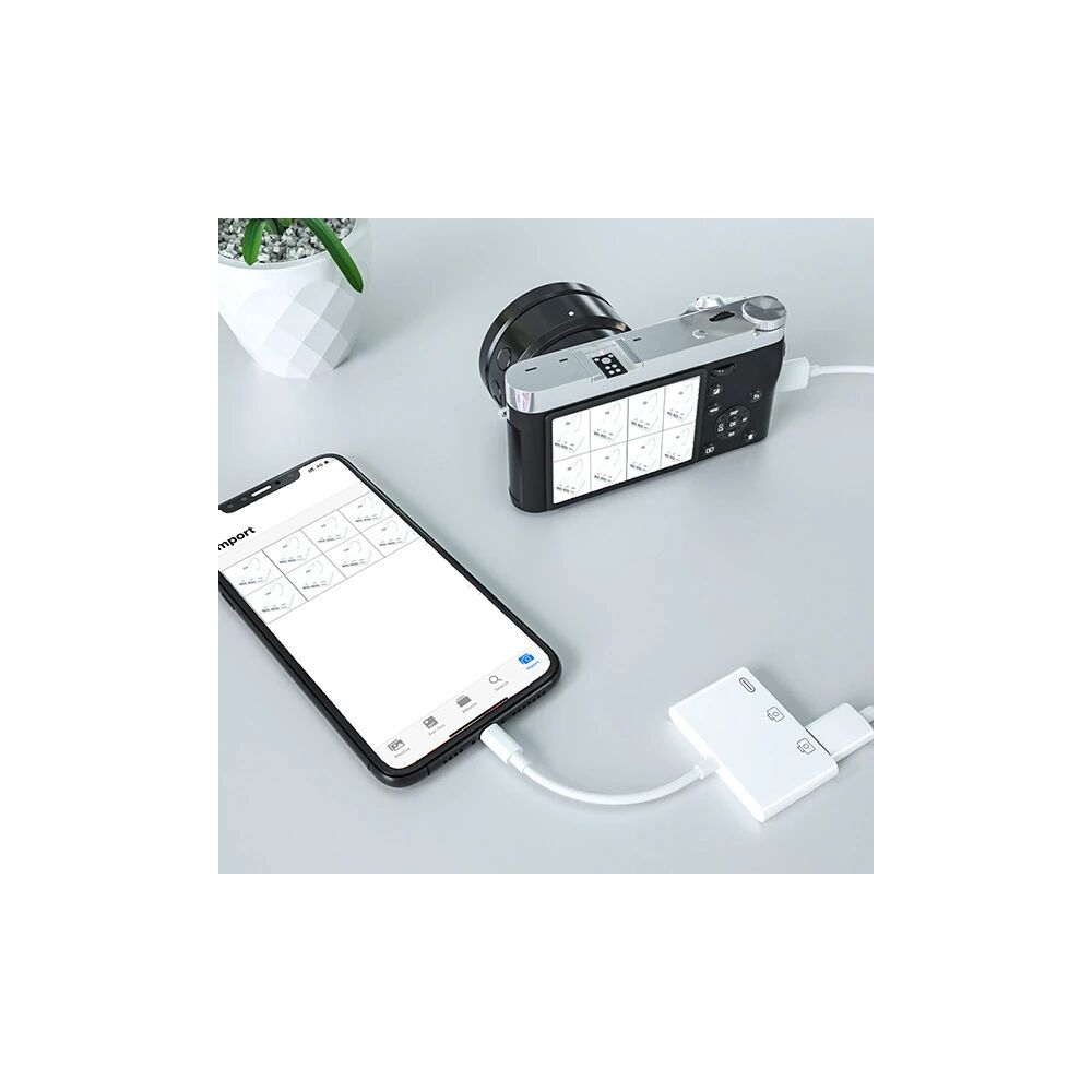 ALLY 3in1 İPhone/İPAD lightning To Usb Kamera Okuyucu