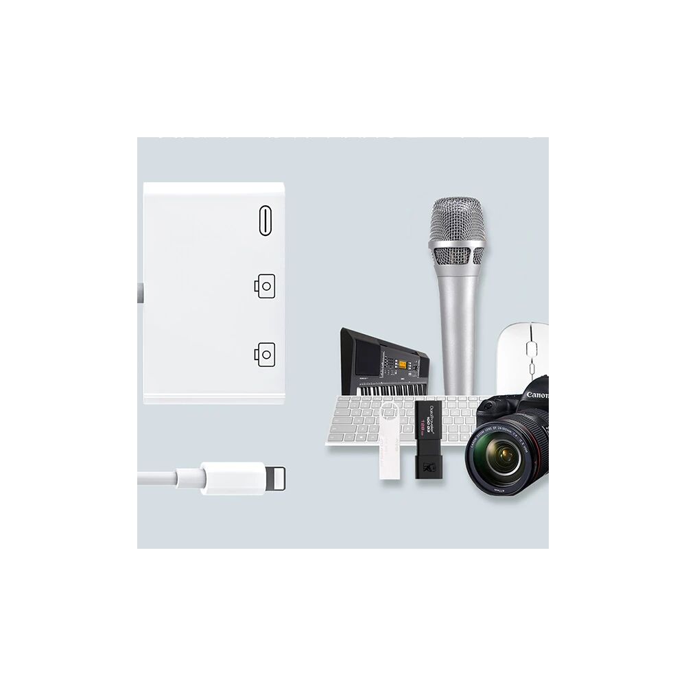 ALLY 3in1 İPhone/İPAD lightning To Usb Kamera Okuyucu