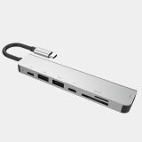 Ally Usb (Type-C to 7in1 Hdtv 2XUSB+PD) SD&TF Okuyucu Hub Adaptör Çokl