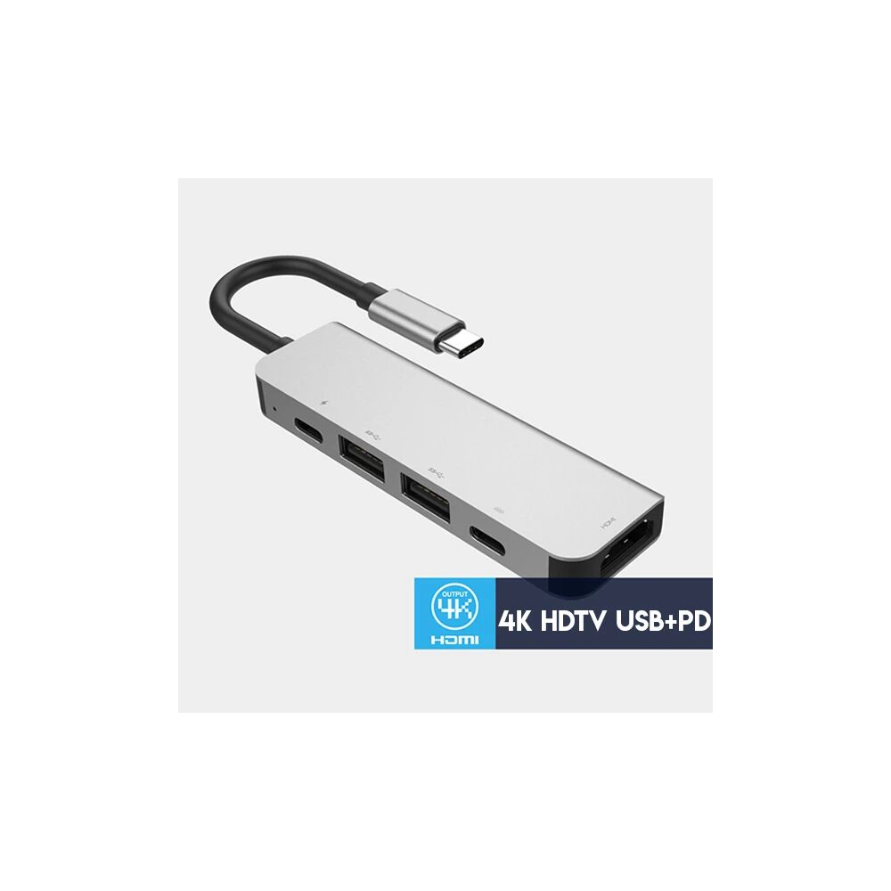Ally Usb (Type-C to 5in1 Hdtv 2xUSB+2x PD) Hub Adaptör Çoklayıcı