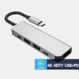 Ally Usb (Type-C to 5in1 Hdtv 2xUSB+2x PD) Hub Adaptör Çoklayıcı