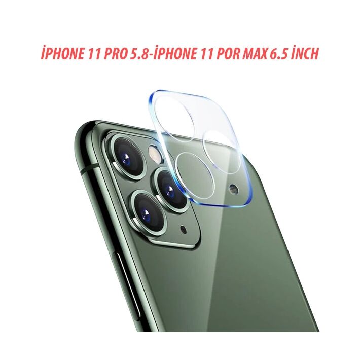 iPhone 11 Pro 11 Pro Max Full Tempered Kamera Koruyucu Kırılmaz Cam