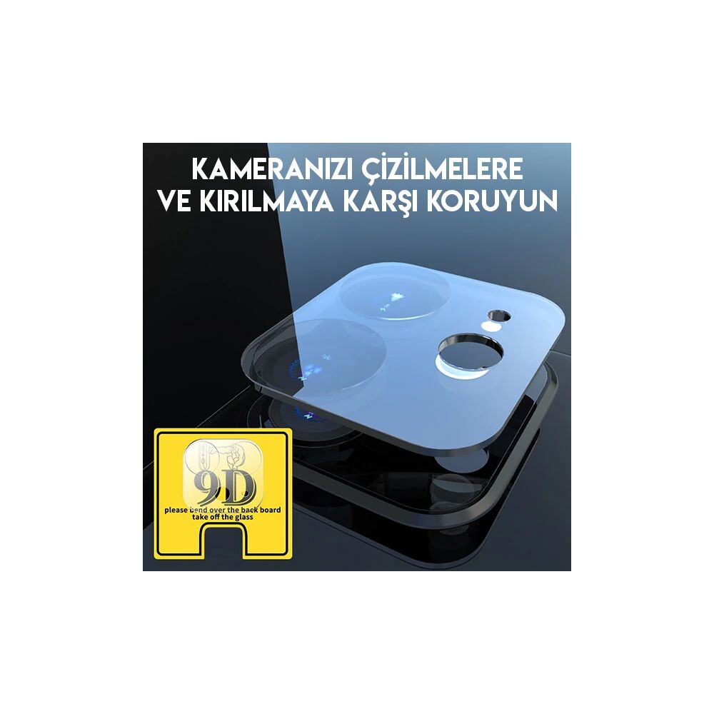 iPhone 11 6.1 full Tempered Kamera Koruyucu Kırılmaz Cam