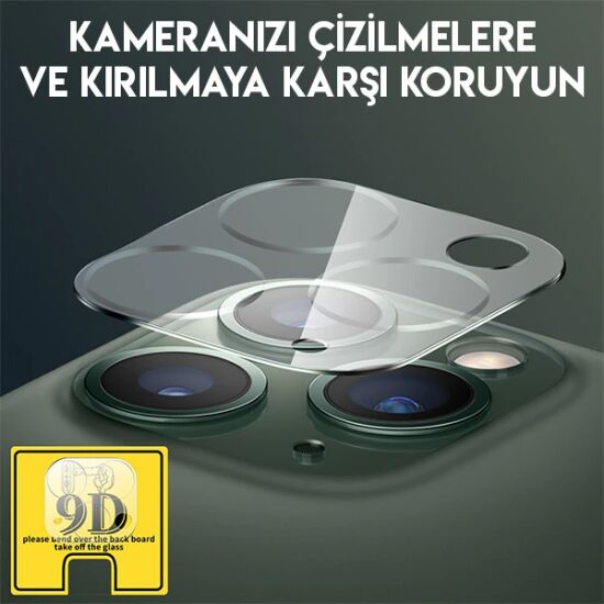 iPhone 11 Pro 11 Pro Max Full Tempered Kamera Koruyucu Kırılmaz Cam