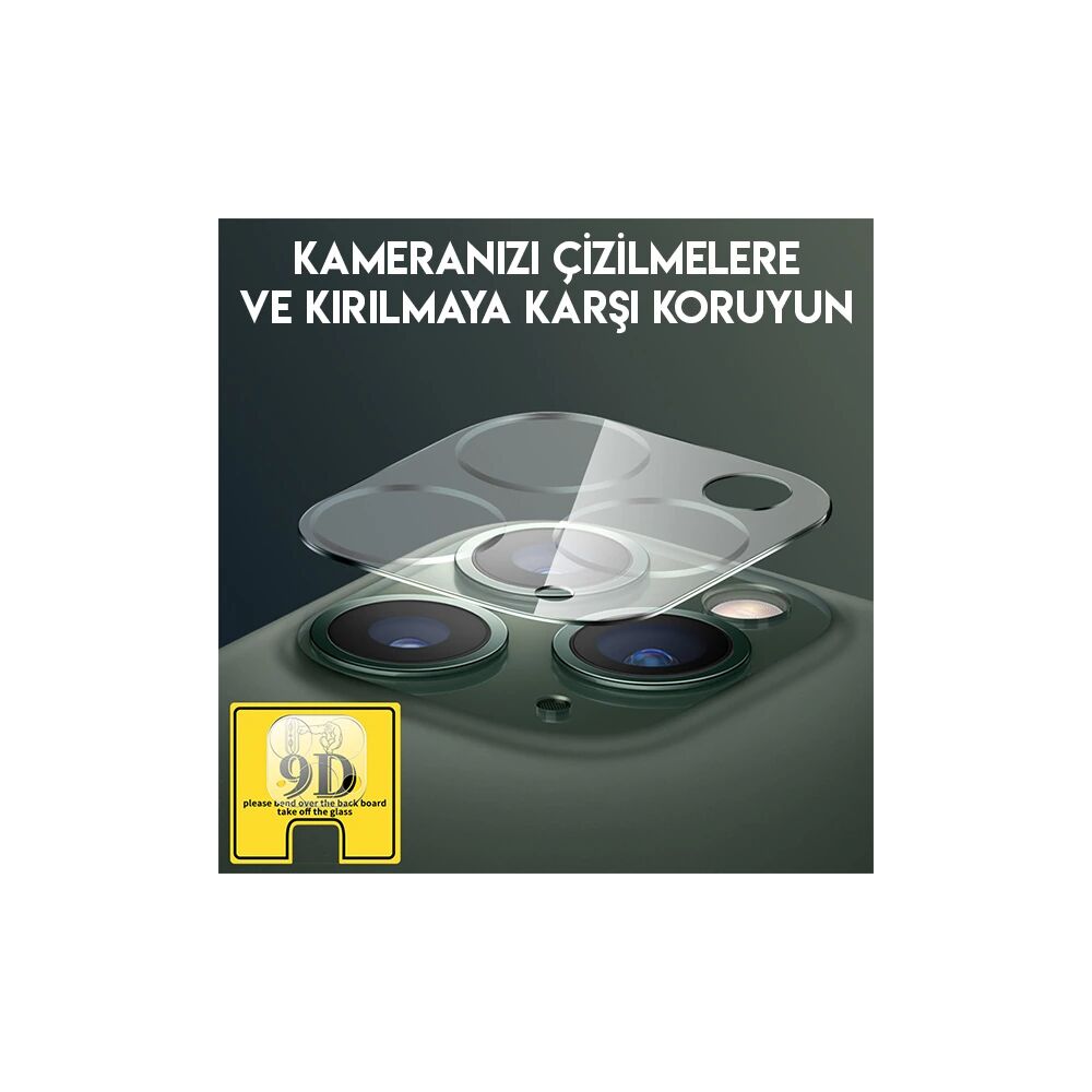 iPhone 11 Pro 11 Pro Max Full Tempered Kamera Koruyucu Kırılmaz Cam