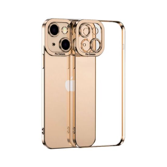 ALLY Fashion Series iPhone 13 6.1inç Kılıf Renkli Kenar Lazer Çerçevel