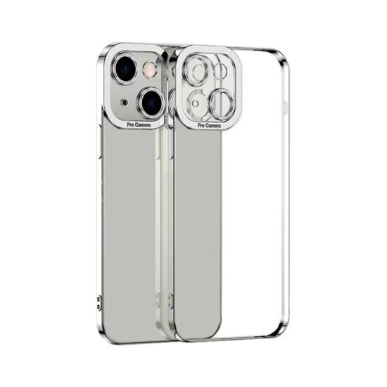 ALLY Fashion Series iPhone 13 6.1inç Kılıf Renkli Kenar Lazer Çerçevel