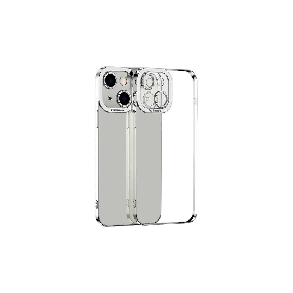 ALLY Fashion Series iPhone 13 6.1inç Kılıf Renkli Kenar Lazer Çerçevel