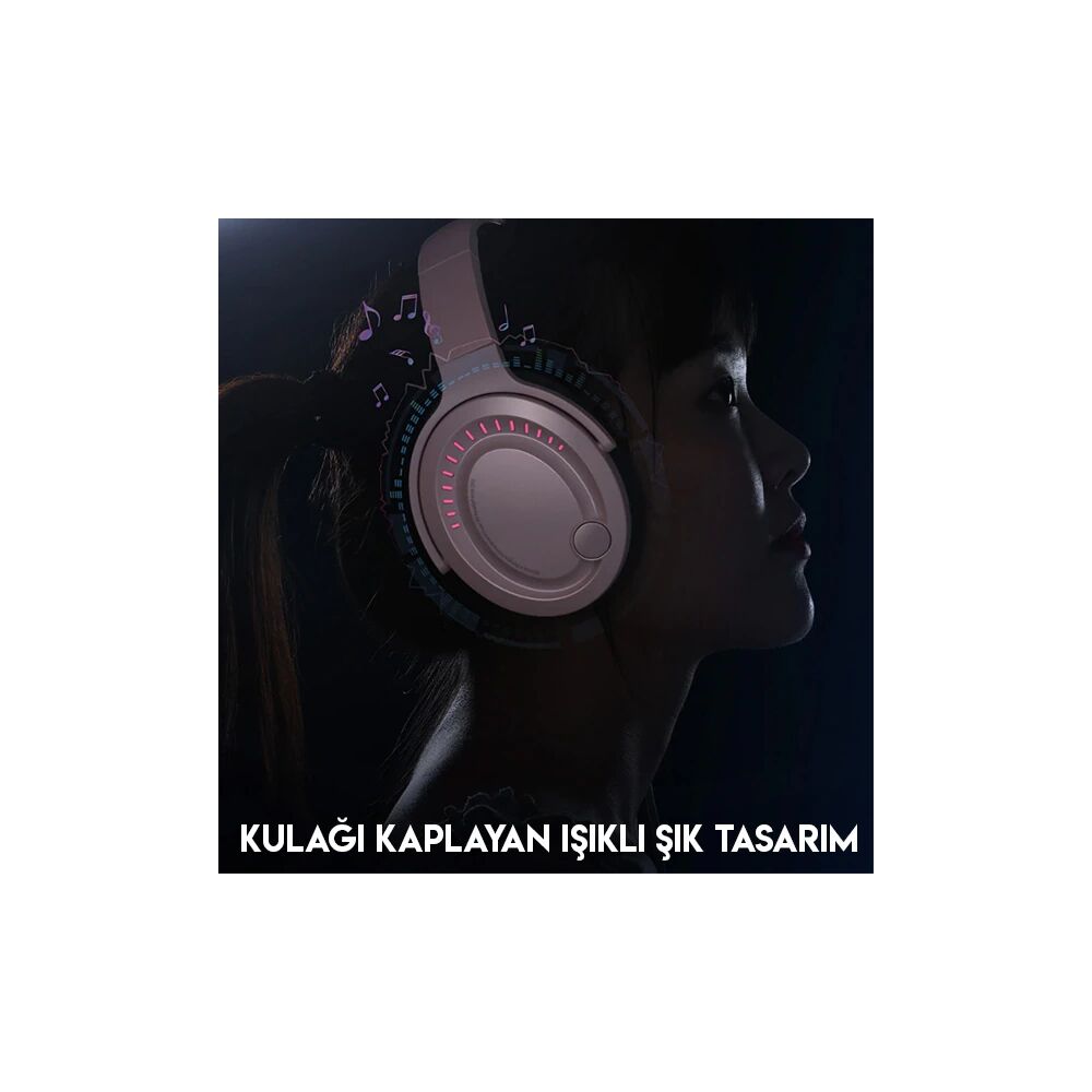Baseus GAMO D05 Immersive Virtual 3D Işıklı pc Gaming Oyuncu Kulaklığı