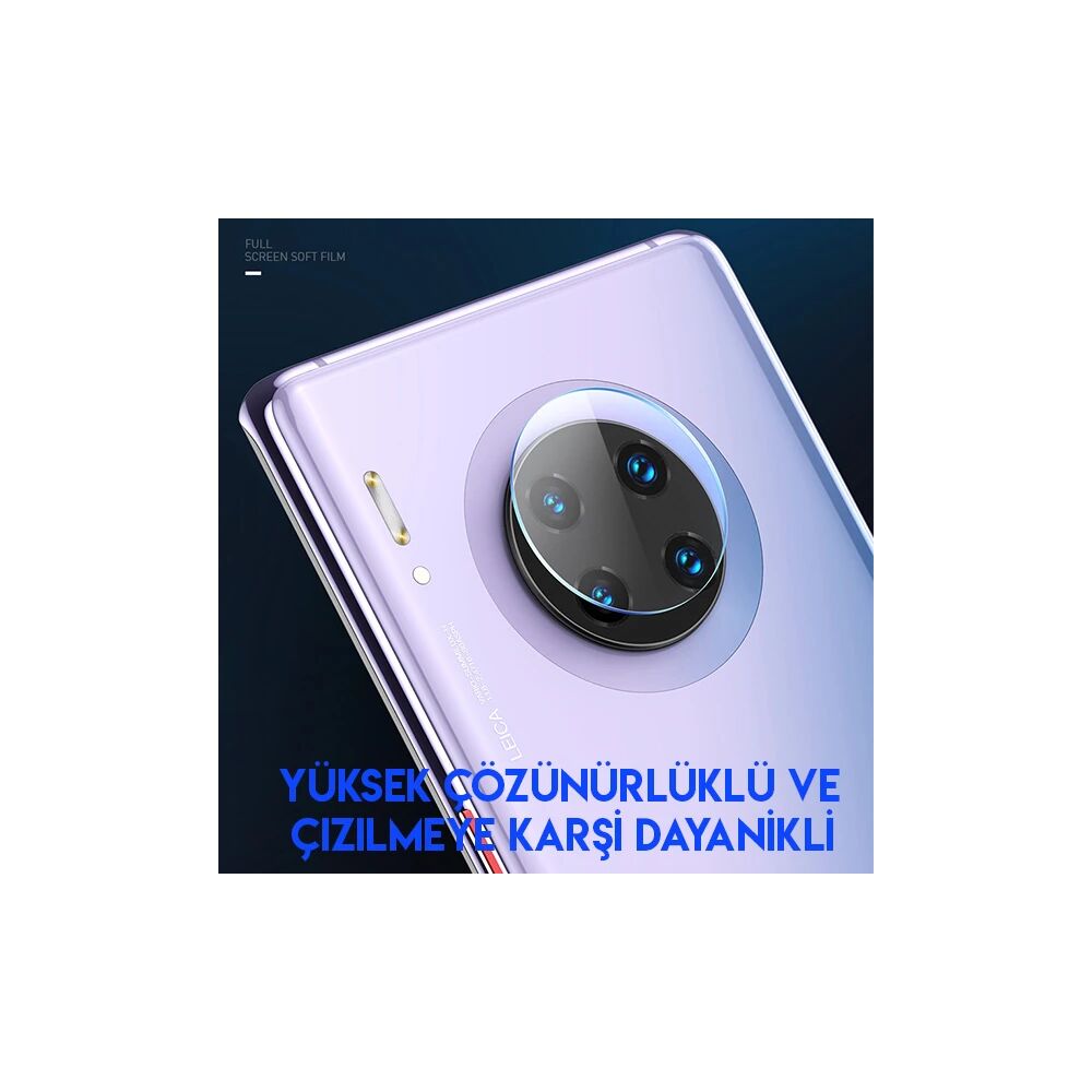 Huawei Mate30/Mate30 Pro Kamera Koruyucu Kırılmaz Cam 2adet set