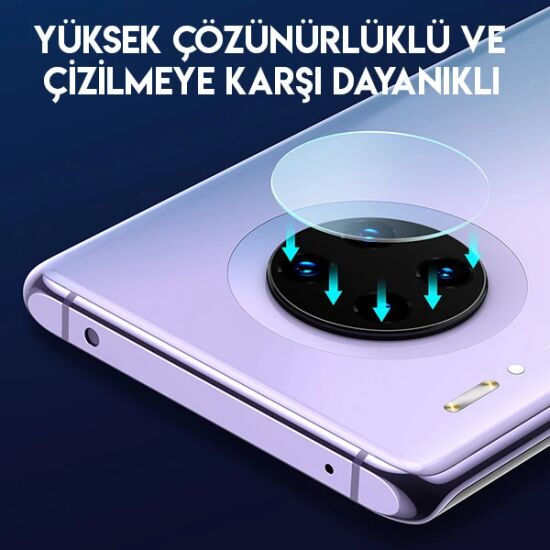 Huawei Mate30/Mate30 Pro Kamera Koruyucu Kırılmaz Cam 2adet set