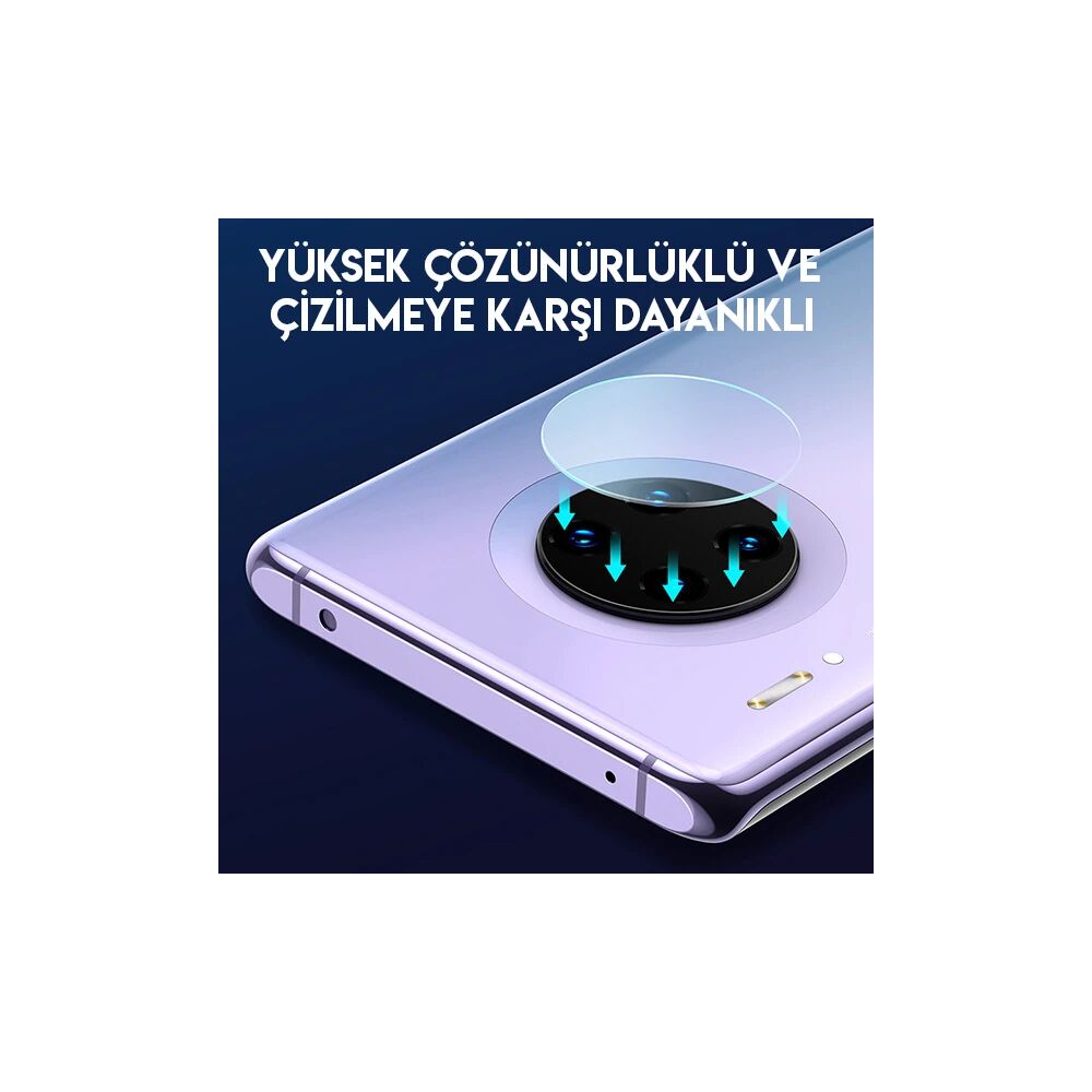Huawei Mate30/Mate30 Pro Kamera Koruyucu Kırılmaz Cam 2adet set