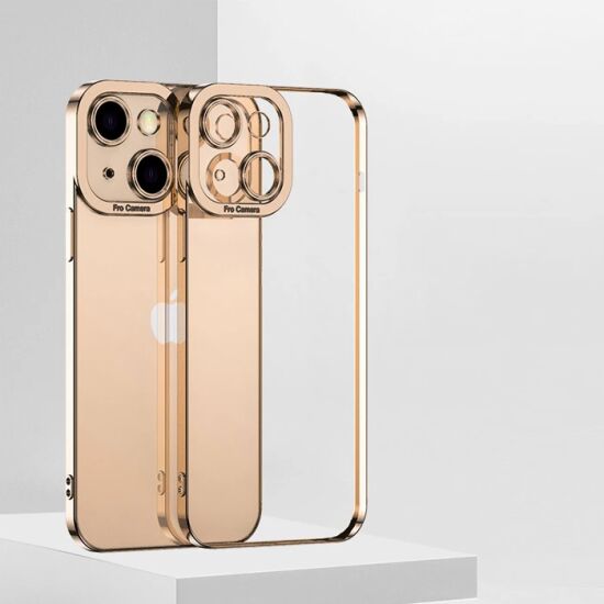 ALLY Fashion Series iPhone 13 6.1inç Kılıf Renkli Kenar Lazer Çerçevel