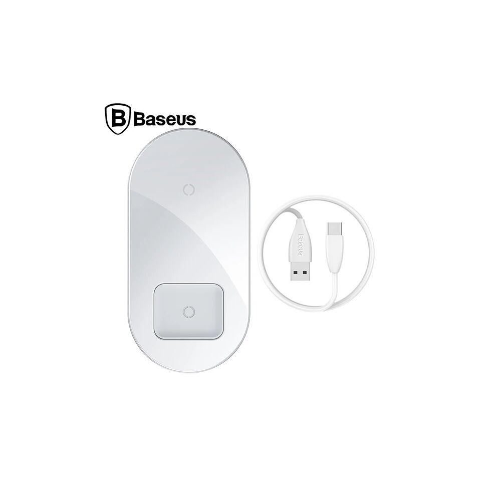 Baseus Simple 2in1 Kablosuz Wireless Şarj 18W iPhones+iPods