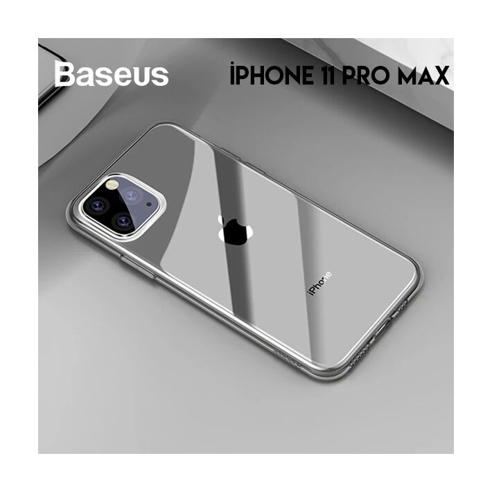 Baseus Simplicity Series iPhone 11 Pro Max 6.5 Kılıf Şeffaf Gel Siliko