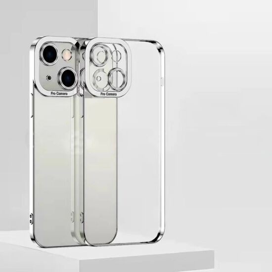 ALLY Fashion Series iPhone 13 6.1inç Kılıf Renkli Kenar Lazer Çerçevel