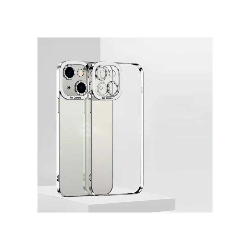 ALLY Fashion Series iPhone 13 6.1inç Kılıf Renkli Kenar Lazer Çerçevel