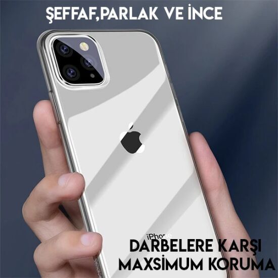 Baseus Simplicity Series iPhone 11 Pro Max 6.5 Kılıf Şeffaf Gel Siliko